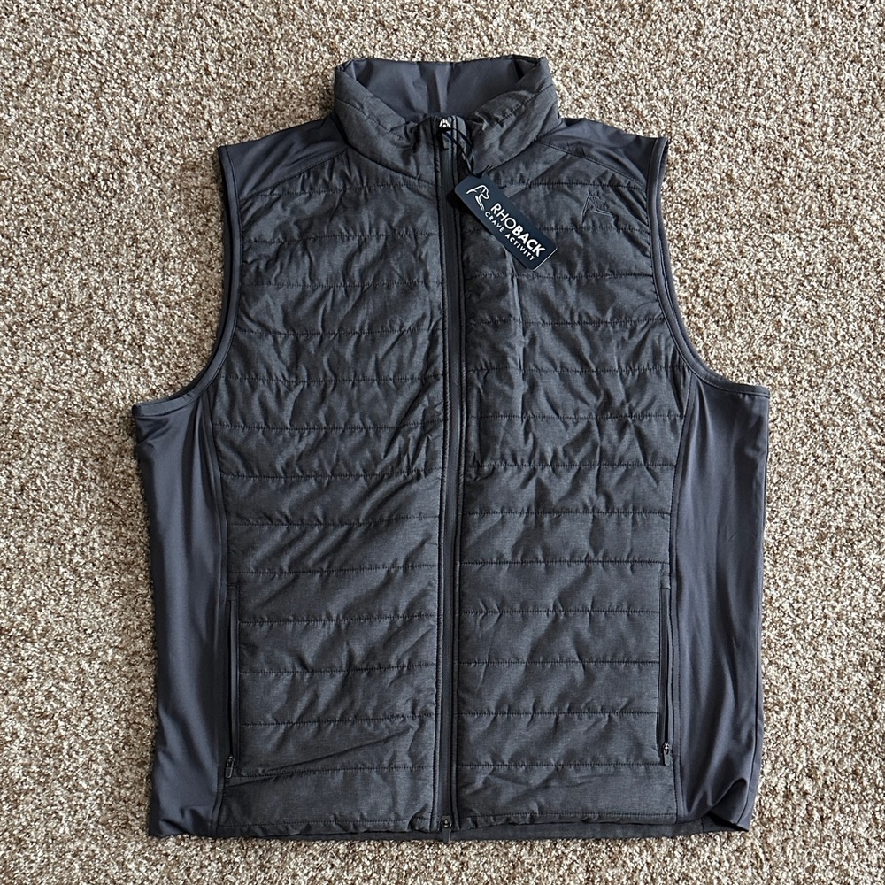 Rhoback Charcoal Quilted Vest